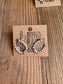 Horseshoe Stud Rhinestone Earrings: CLEAR - AB STONE
