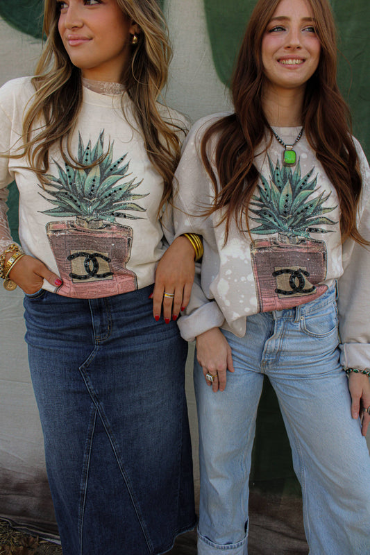 AGAVE GLITZ CREWNECK