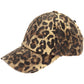 Leopard Denim Criss-Cross Cap