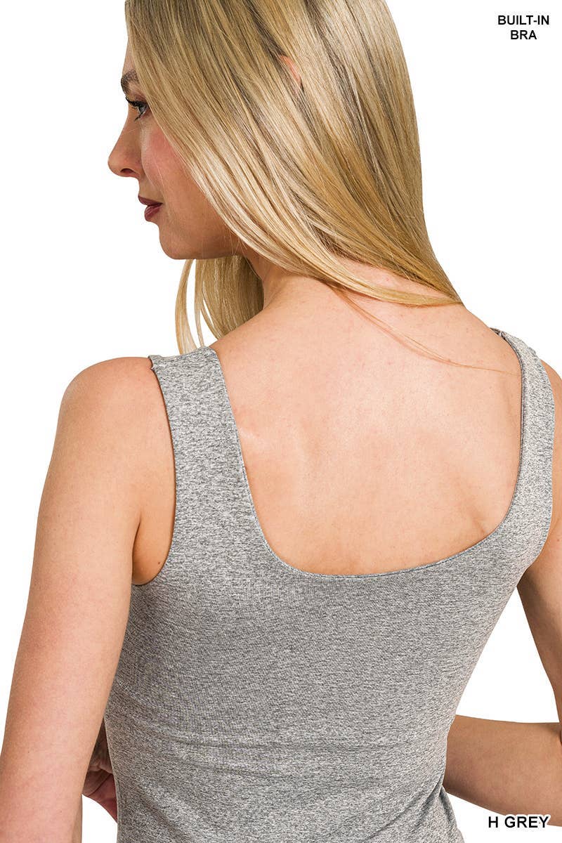 Vanilla Monkey - Seamless Tank Top: WHITE / 3-3 (S/M-L/XL)