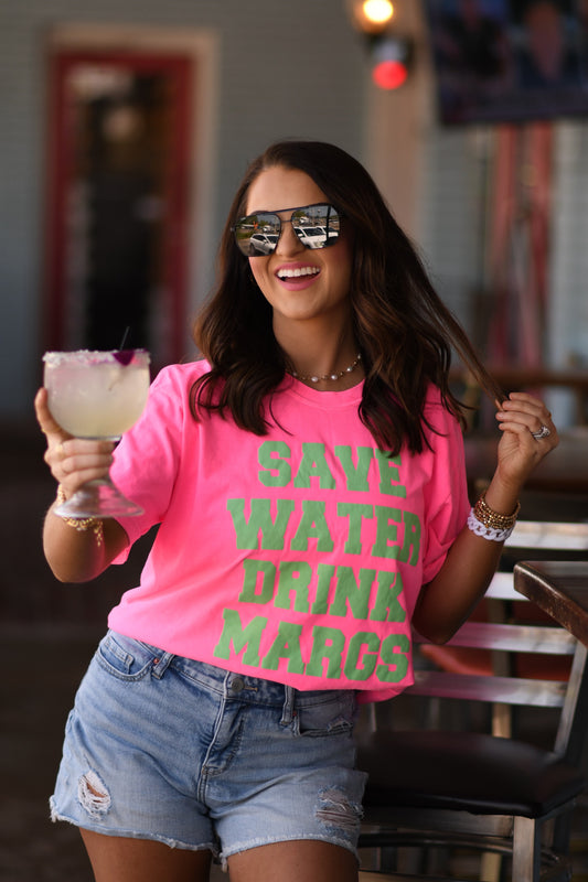 **SALE** RTS Save Water Drink Margs Tee