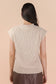 VERY J - 12W3112N-Oversized Soft Knit Sweater Vest Top: ECRU / S-M-L/2-2-2
