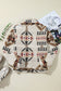 SHOP LALA LOO - Aztec Mock Neck Zip-Up Jacket: Beige / XL