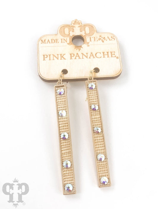 Austrian crystal bar earring: AB