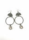 MIXED METAL DANGLE CRYSTAL DROP ER