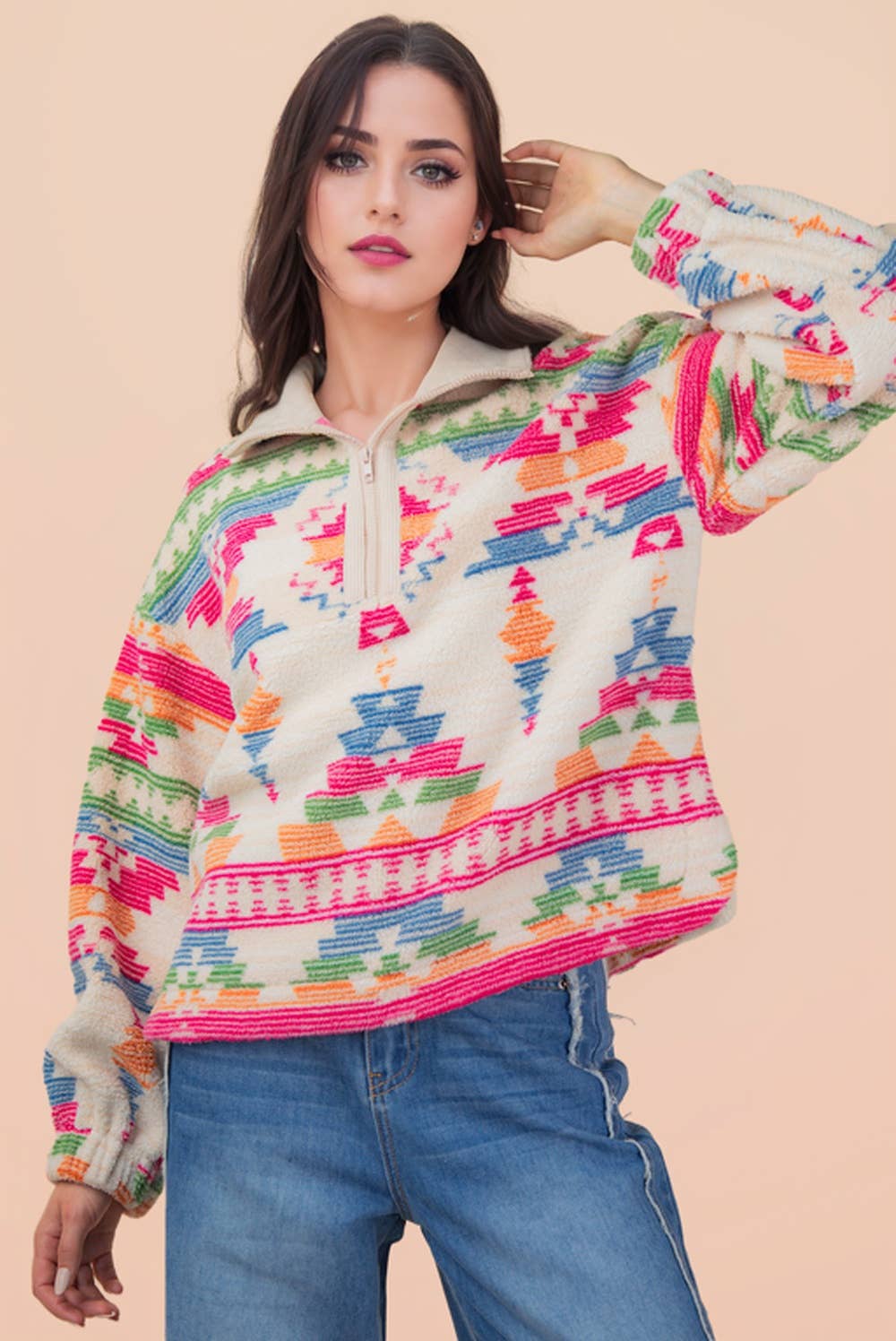 Aztec Fleece Pullover