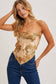 Bluivy - PAISLEY SATIN BANDANA TUBE TOP: VANILLA / S