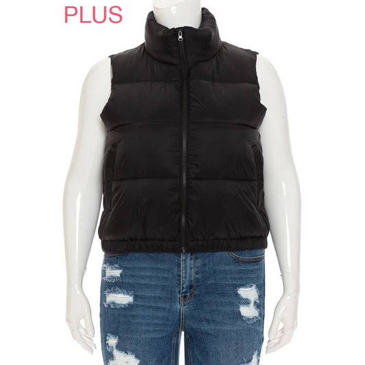Plus Puffer Vest - Black