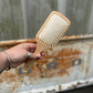 Countryside Co. - Checkered Tooled Leather Hair Brush