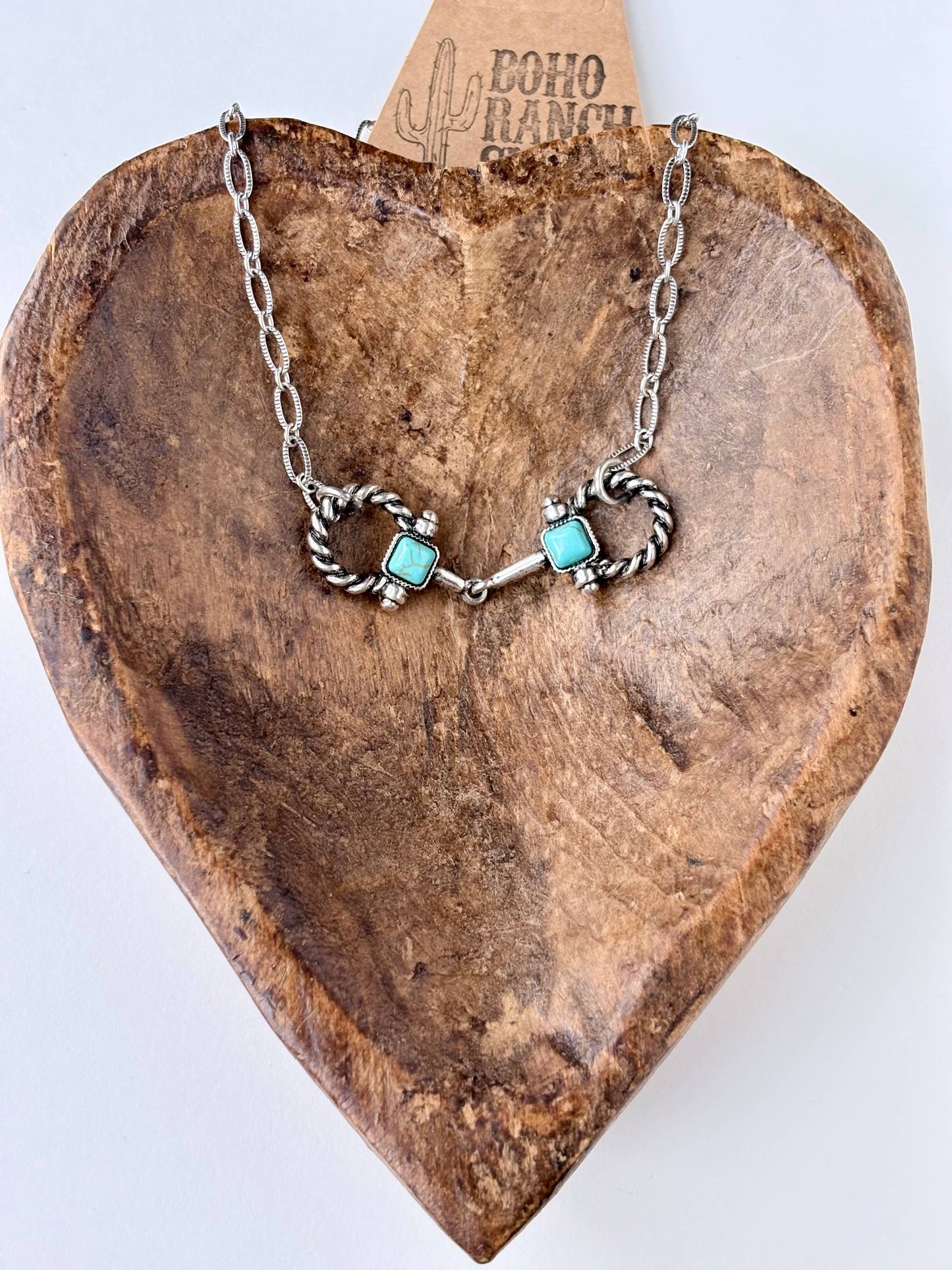 Horsebit  Pendant Link Chain Necklace