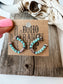 Horseshoe Stud Rhinestone Earrings: CLEAR - AB STONE
