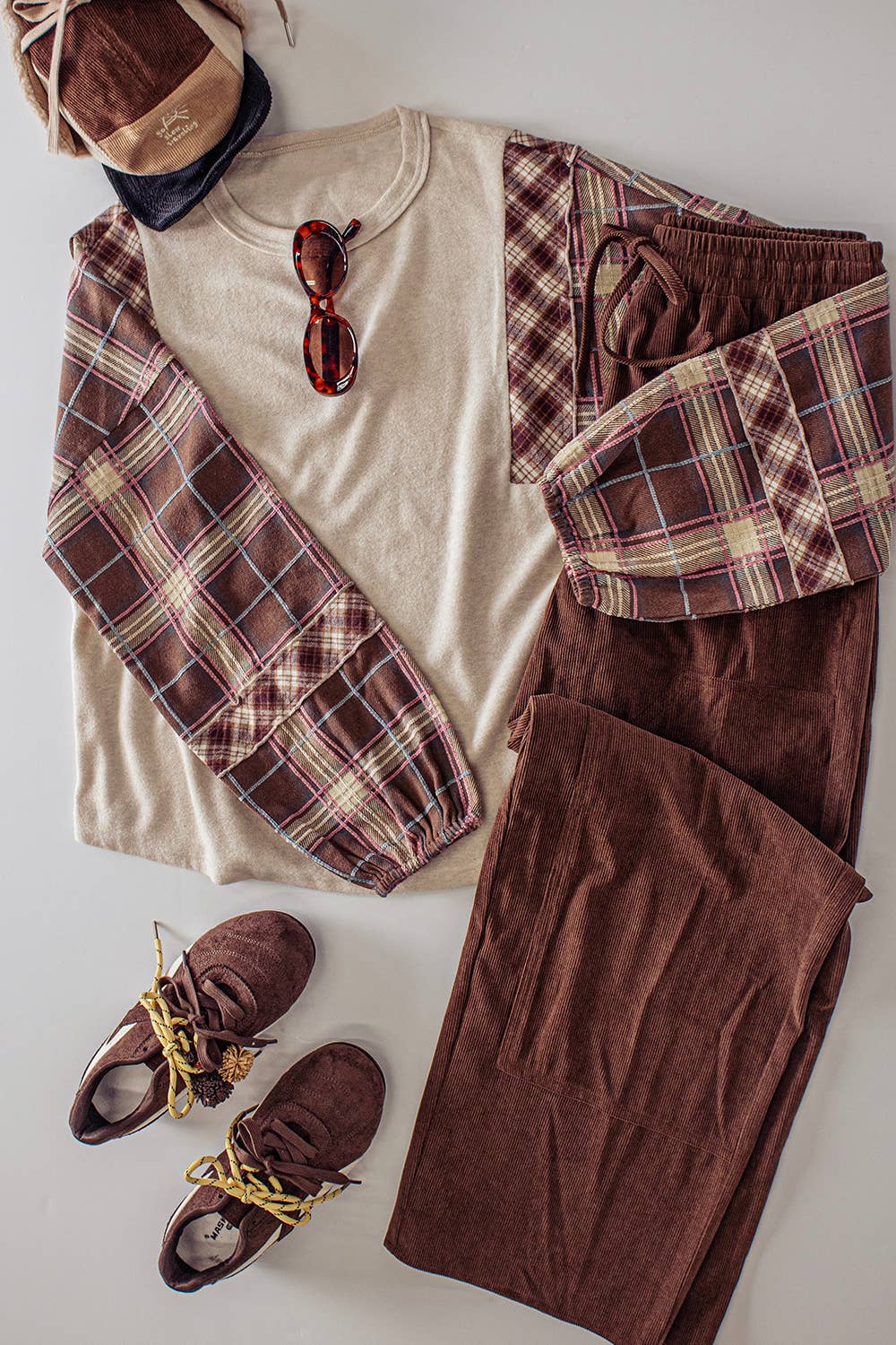 Missy Plaid Top