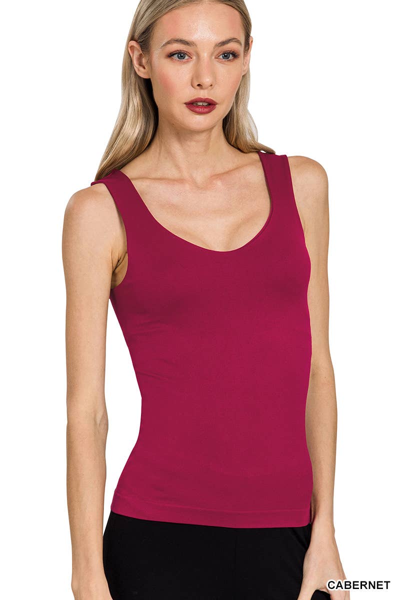 Vanilla Monkey - Seamless Tank Top: WHITE / 3-3 (S/M-L/XL)