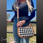 Brim Checkered Leather Purse