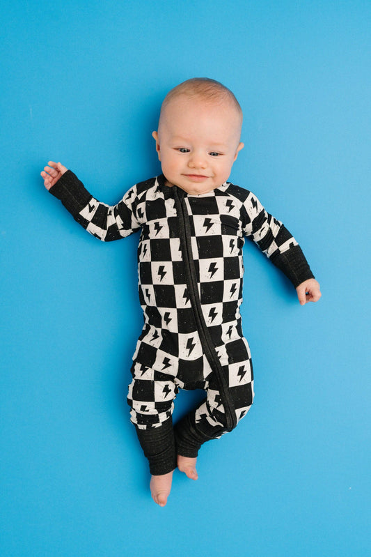 Electric Checkered Bamboo Sleeper