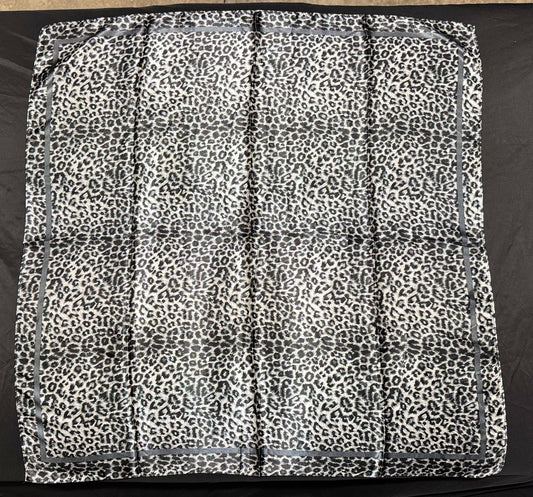 Black and White Cheetah Wild Rag