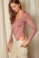 Soft Square Neck Bodysuit: MOCHA