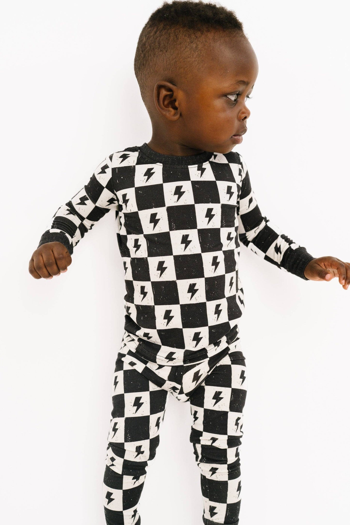 Electric Checkered Bamboo Set