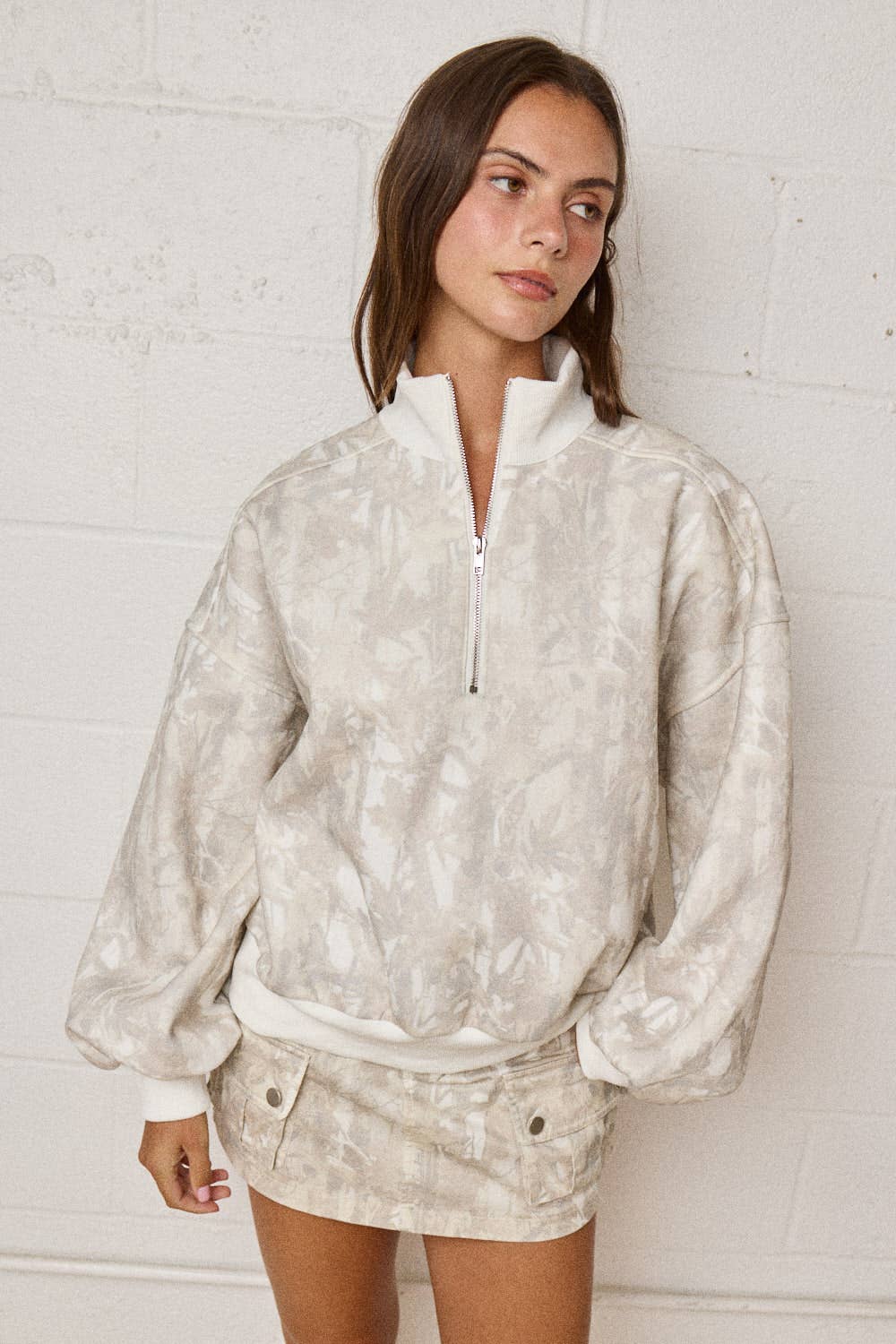 Camo 1/4 Zip Pullover