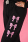 Black Bow Jogger Set (Pieces Sold Separate)