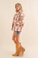 Pink/Brown Checkered Oversized Jacket