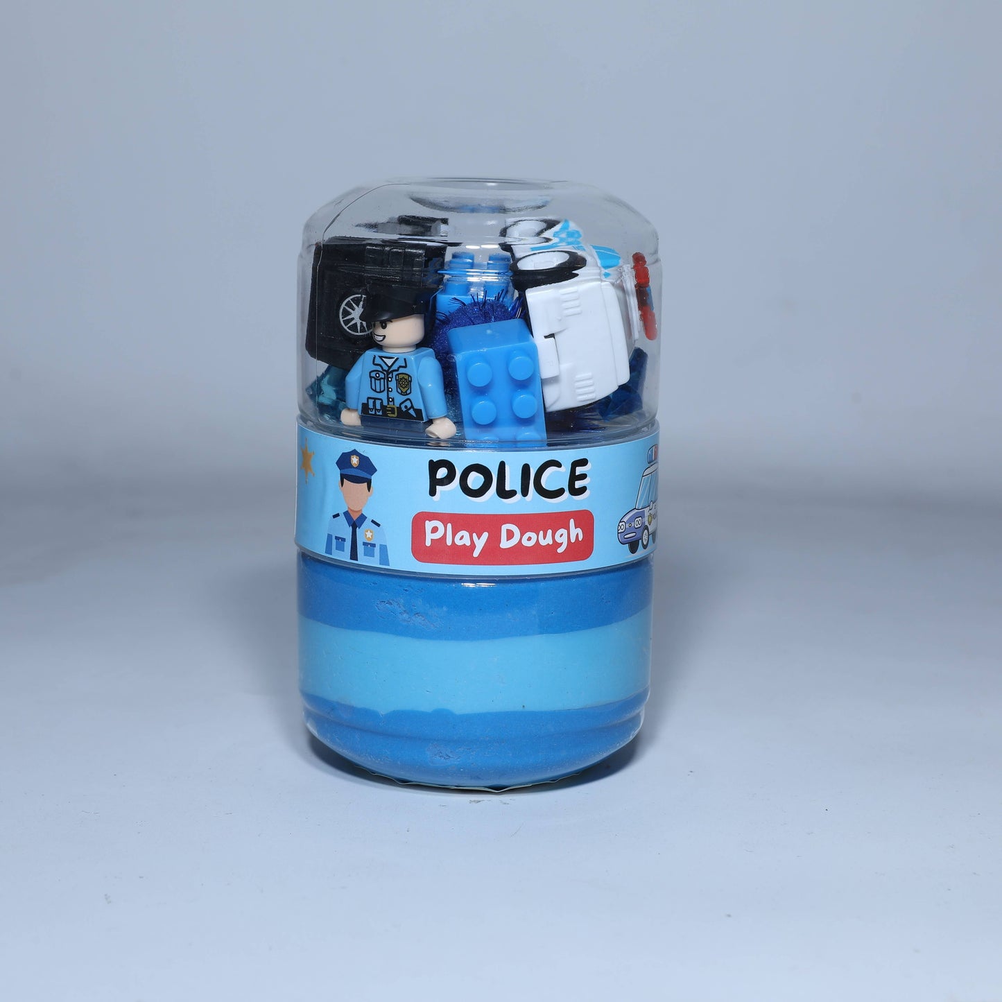 Play Play Dough - Police Play Dough Jar