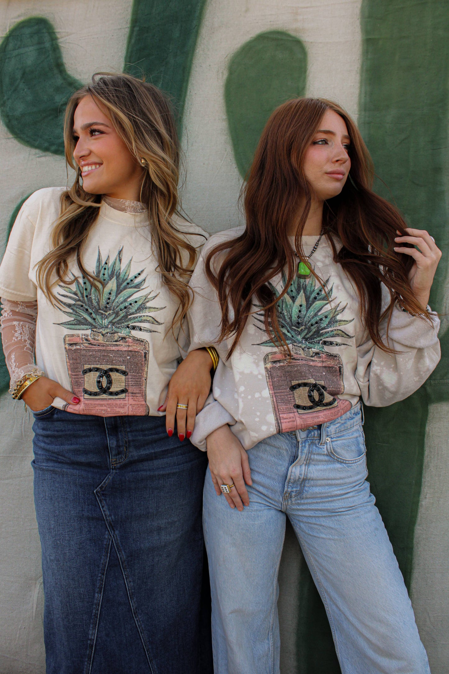 AGAVE GLITZ CREWNECK