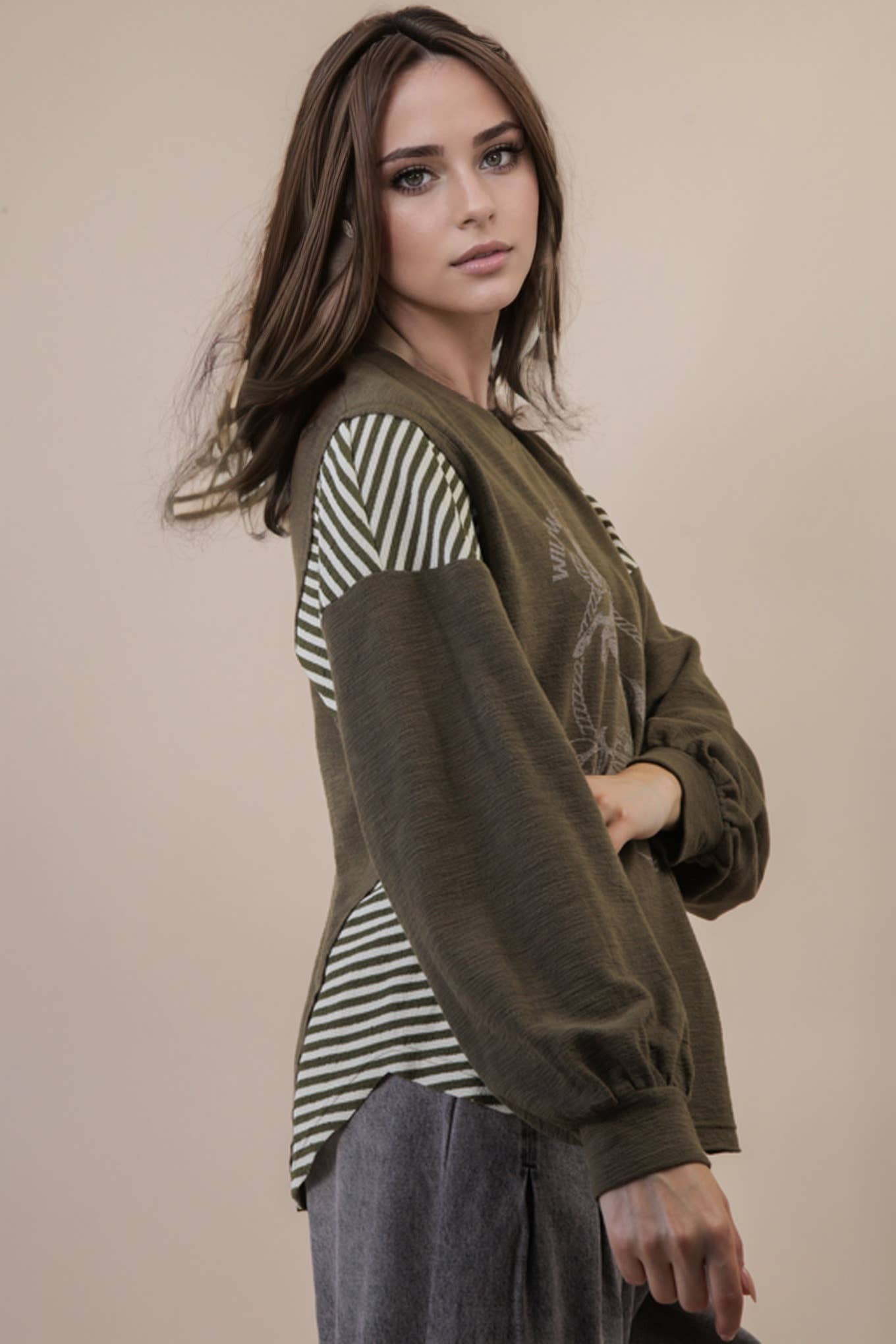 Oversized Western Graphic Top