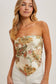 Bluivy - PAISLEY SATIN BANDANA TUBE TOP: VANILLA / M