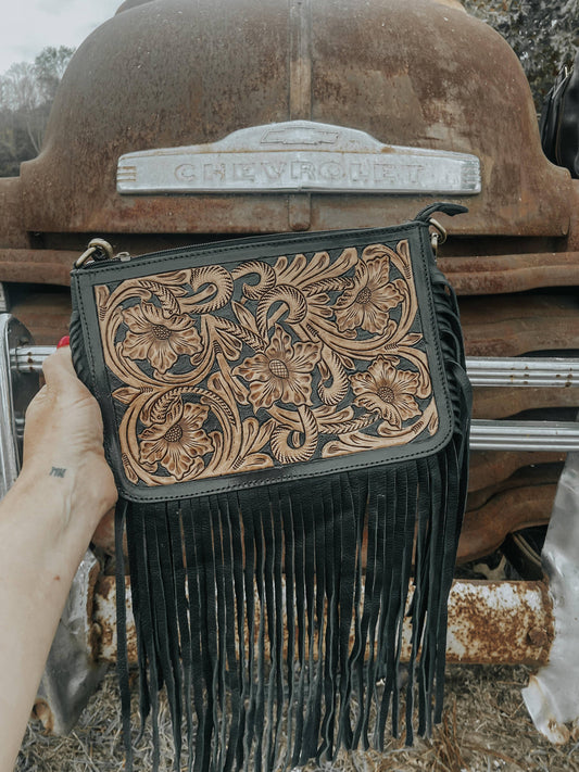 Special Edition Rio Grande Tooled Leather Purse Crossbody