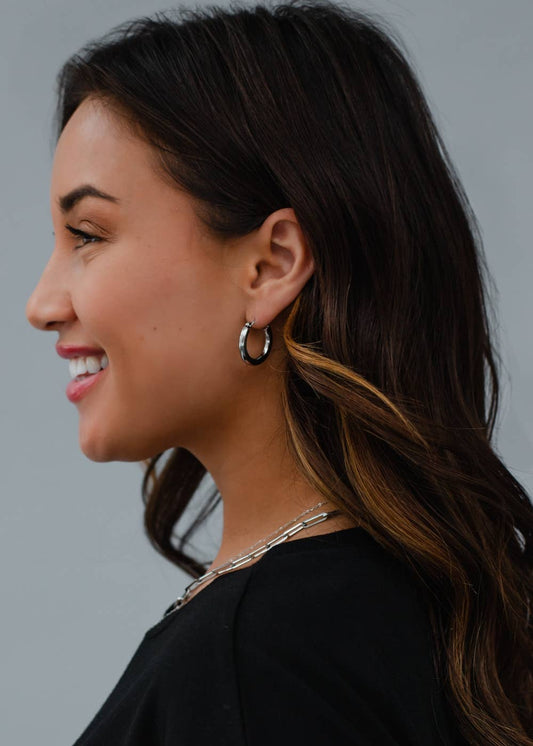 Silver Small Hoop Earrings