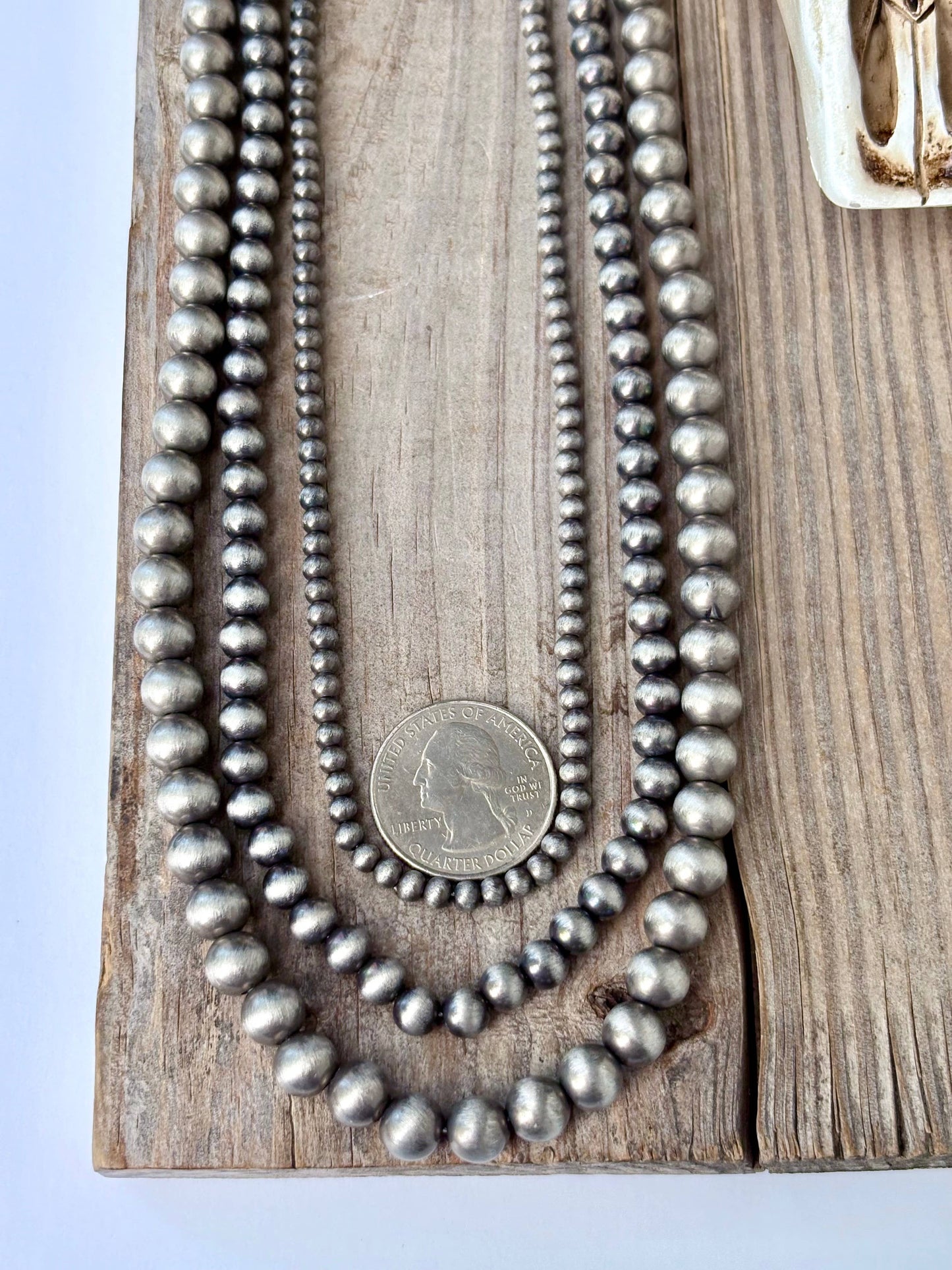 Boho Ranch Shop - 3 Layer Western Style Navajo Pearl Beaded Necklace Set