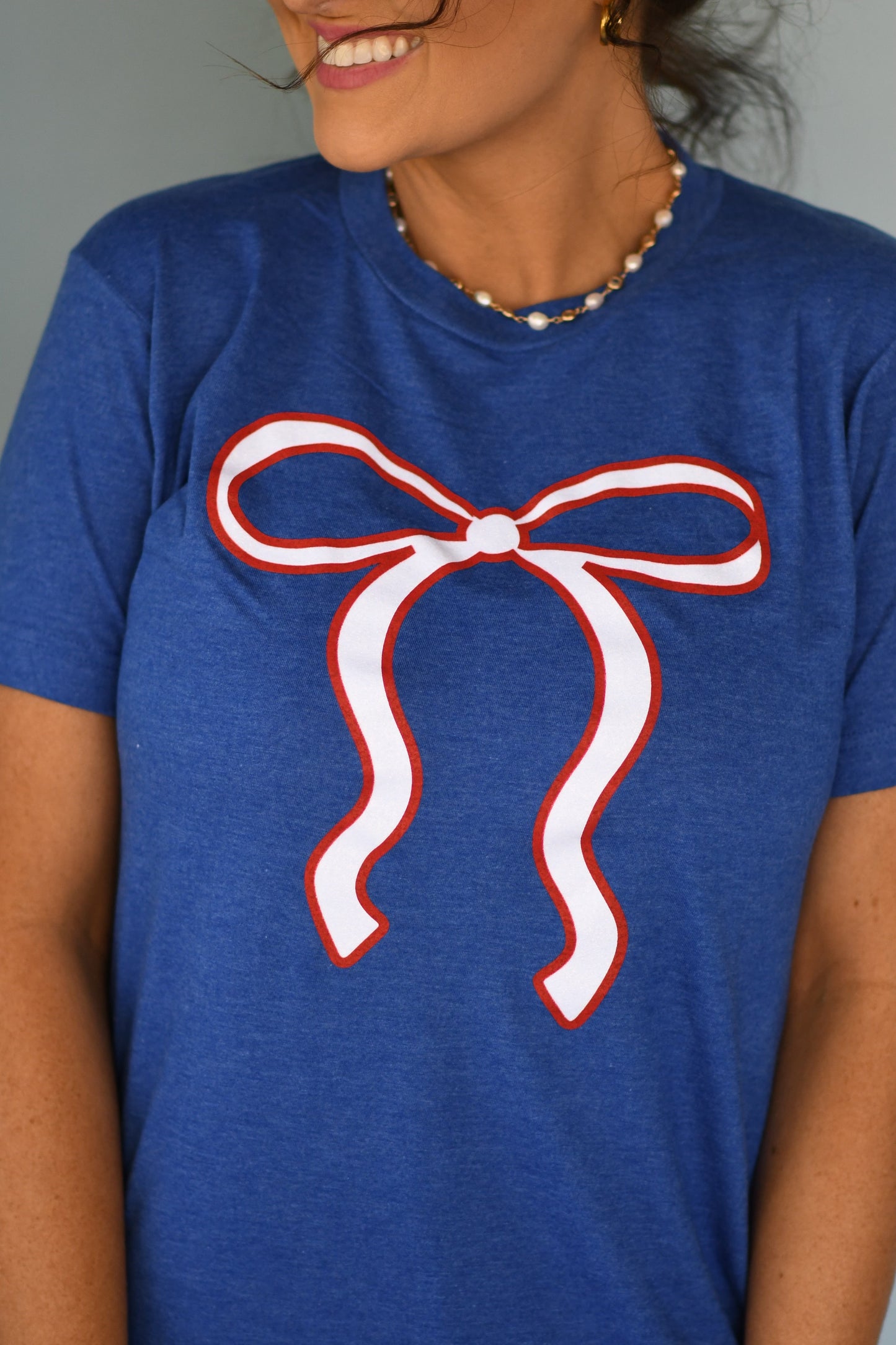 **SALE** Glitter American Bow Tee