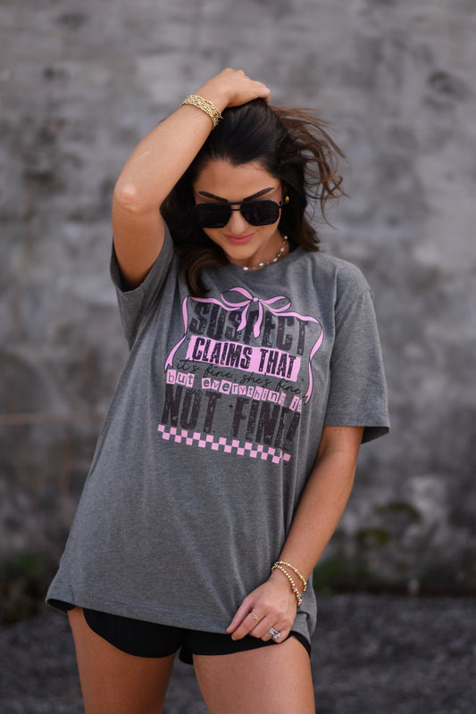 Suspect Claims she’s Fine Tee