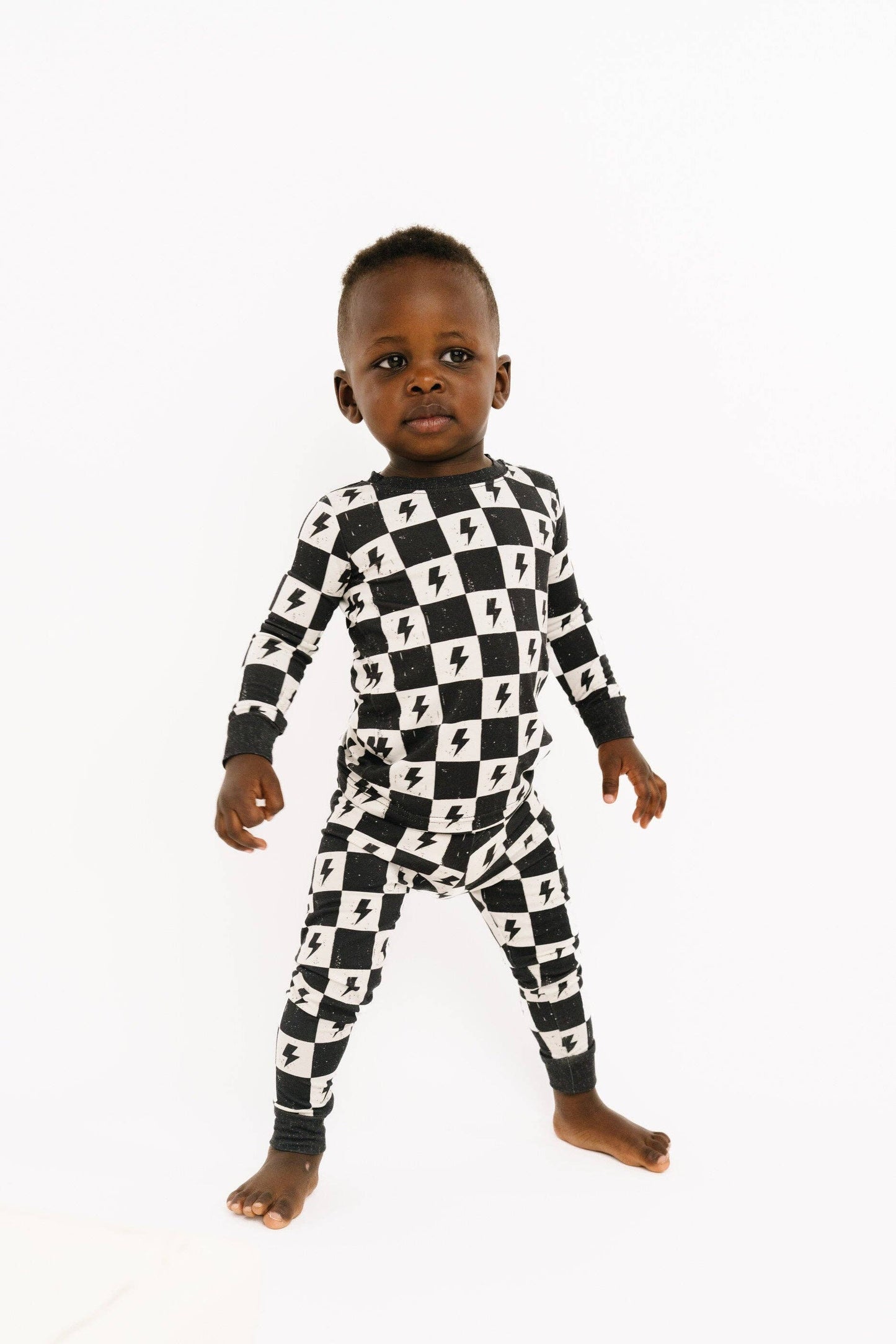 Electric Checkered Bamboo Set