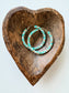 Hoop Stone Chip Earrings