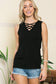 CRISS CROSS SLEEVELESS TANK TOP