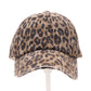 Leopard Denim Criss-Cross Cap