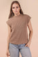 VERY J - 12W3112N-Oversized Soft Knit Sweater Vest Top: ECRU / S-M-L/2-2-2