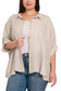 Vanilla Monkey - Plus Rayon Striped Short Sleeve Button Up Shirt: MOCHA / 3-3 (1XL/2XL-2XL/3XL)
