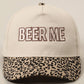 BEER ME Embroidery Camo Trucker Hat: CAMO / ONE SIZE