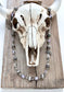 Navajo Style Pearl Stone Coquette Bow Necklace: Turquoise