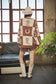 Blue B - 60083W Western Graphic Oversized Sweater: MOCHA / S-M-L (2-2-2)