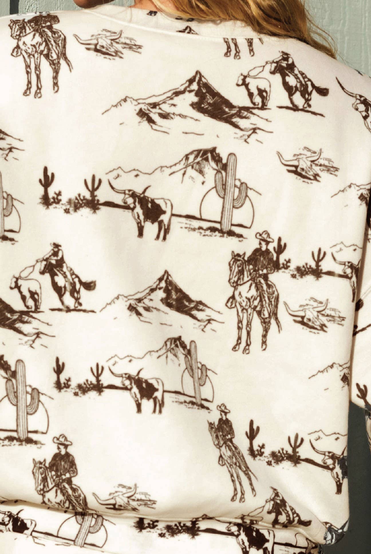 OAT COLLECTIVE - **BACK IN STOCK!!** WESTERN PRINTED  Matching Set : WESTERN PRINT / S