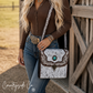 Countryside Co. - Driftwood Cowhide Tooled Leather Crossbody Purse