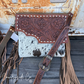 Georgia Western Cowhide Tooled Leather Fringe Purse