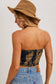 PAISLEY SATIN BANDANA TUBE TOP