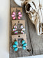 Stone Cluster Post Earrings: CLEAR AB