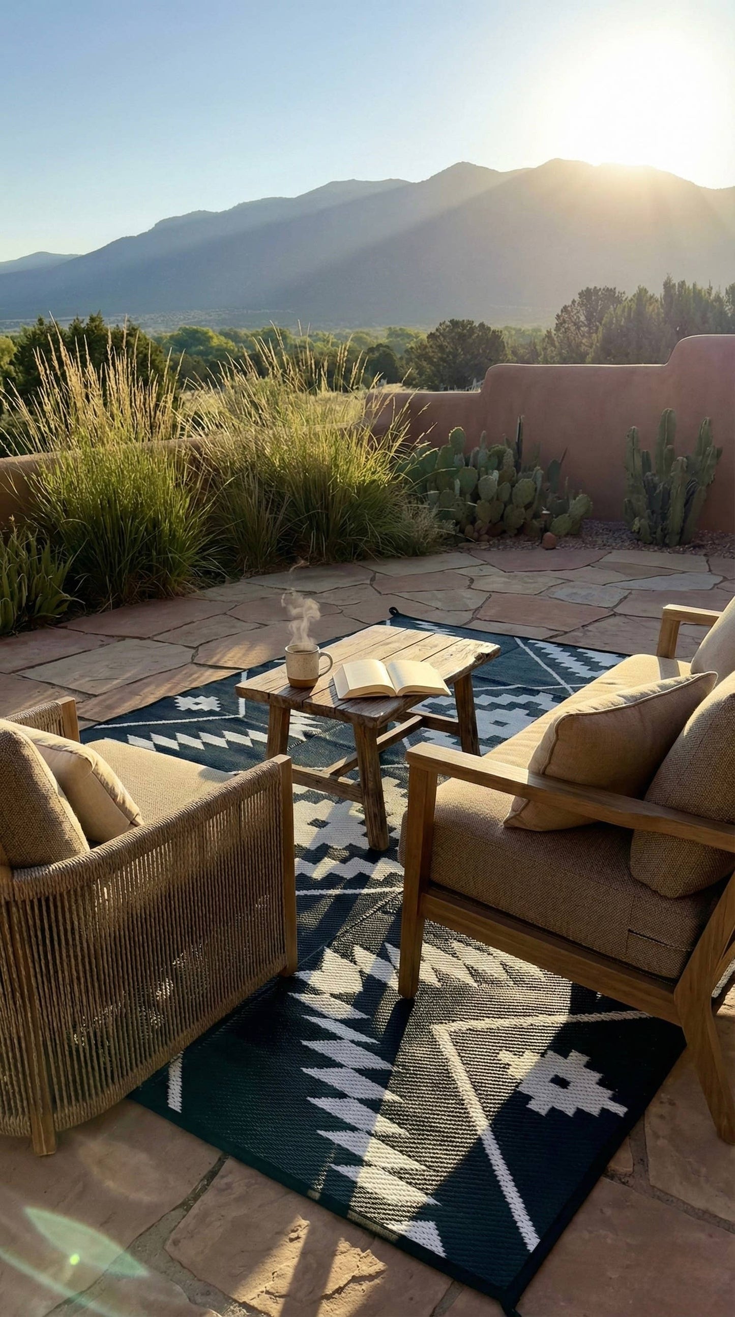 Western Grande - OUTDOOR RUG: 6ft x 9 ft