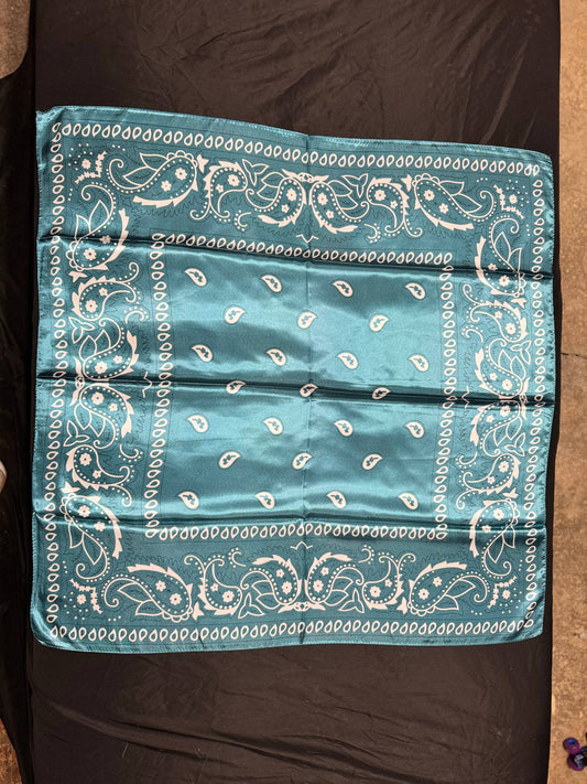 Turquoise Bandana Wild Rag